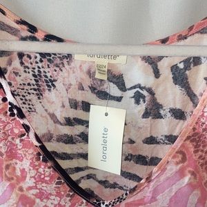 Loralette Dress|Size 22/24 Pink Animal Print